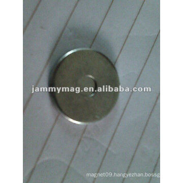 ndfeb shallow magnetic pot with shining nickle coated